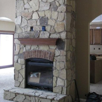 10 Cleveland Cut Stone Fireplace